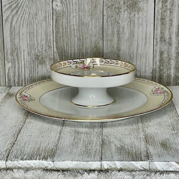 Vintage Nippon Two Tiered Serving Dish - Picture 2 of 5